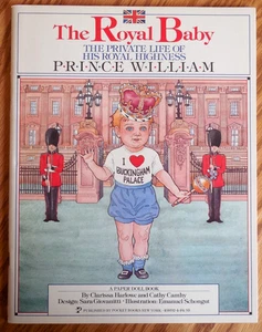 NEW Vntg 1983 The Royal Baby "The Private Life of Prince William" Paper Doll - Foto 1 di 5