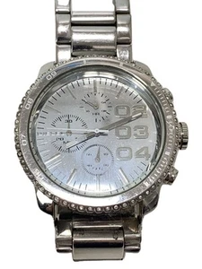 DIESEL DZ-5337 Analog Quartz Silver Watch Excellent JAPAN - Picture 1 of 7