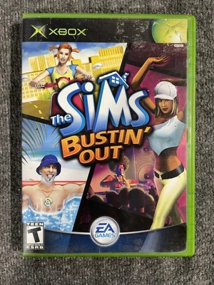 The Sims Bustin' Out Microsoft Xbox videogame NTSC EA Maxis Teen 2003 - Imagem 1 de 4