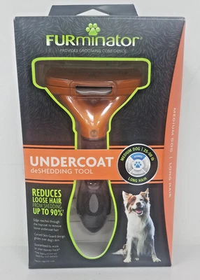 Herramienta de desprendimiento de capa inferior FURminator para perro mediano, pelo largo NUEVO SELLADO Foto 1 de 4