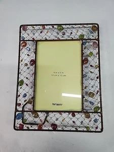 Pier 1 Beaded Metal Embellishment Frame - Picture 1 of 8