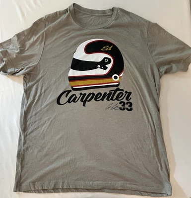 Ed Carpenter Racing T Shirt Men's Large Short Sleeve Tee Helmet #33 - Image 1 of 4