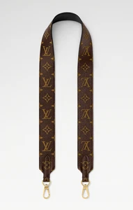 LOUIS VUITTON BANDOULIÈRE breiter Schulterriemen Monogramm schwarz RAR GESCHENK - Bild 1 von 6