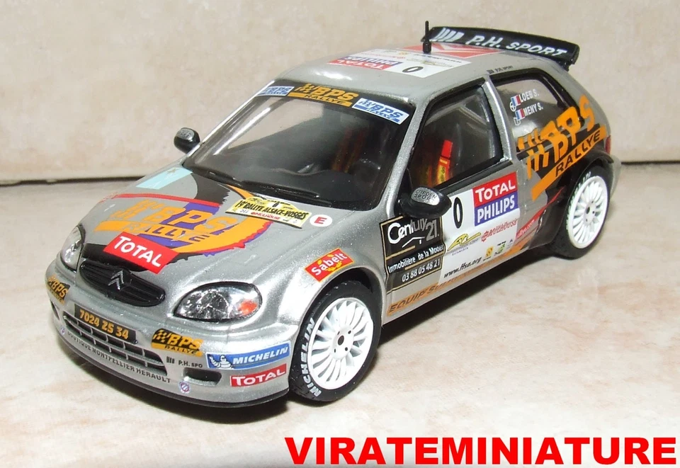 CITROEN SAXO KIT CAR N°0 RALLYE ALSACE VOSGES 2003 SEBASTIEN LOEB ALTAYA 1/43 - Photo 1/1