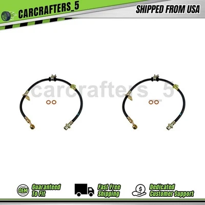 2 mangueras hidráulicas de freno delantero para Honda Civic 1989 1990 1,5 L Foto 1 de 4