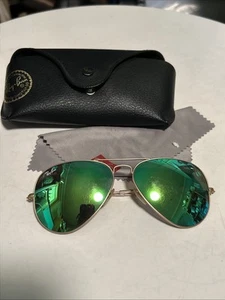 Ray-Ban PILOTENBRILLE LARGE METALL POLARISIERT RB3025 58-14-135 mit Etui - Bild 1 von 9