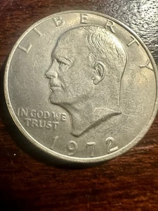 1972 Eisenhower Dollar Coin DDO Error Please See Description And Photos. - Picture 1 of 7
