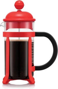 Bodum JAVA Cafetera de pistón, montaje y tapa plástico, 3 tazas, 0,35 Rojo - Imagen 1 de 1