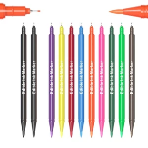 11 Pcs Edible Markers Food Coloring Pens Ultra Fine Tips for Baking & Decorating - Picture 1 of 7
