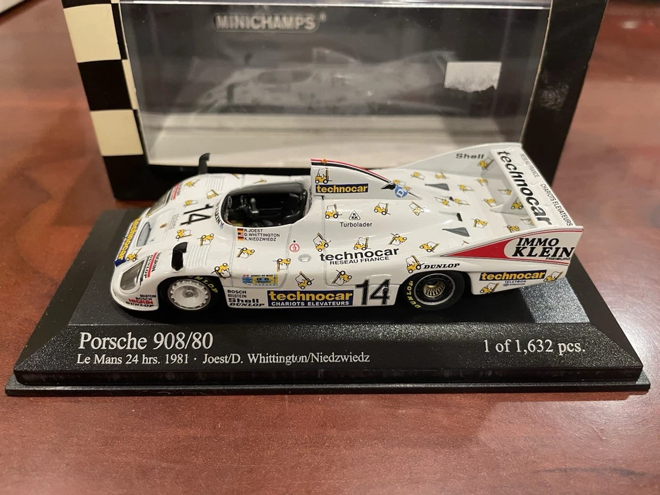 1/43 Porsche 908/80 #14, 1981 Le Mans, Minichamps 430 816714 - Image 1 of 1