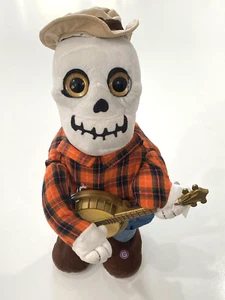 Gemmy 2022 Dancing Music Banjo Skeleton TikTok Plush Halloween Holiday WORKS - Picture 1 of 6