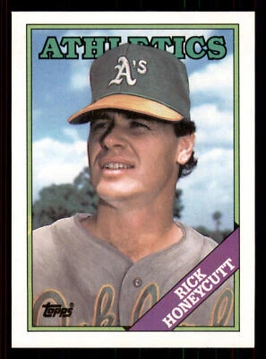Rick Honeycutt 1988 Topps #641 Oakland Athletics - Image 1 of 2