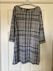 M And S Collection Grey Checked Tunic Bnwt Size 14