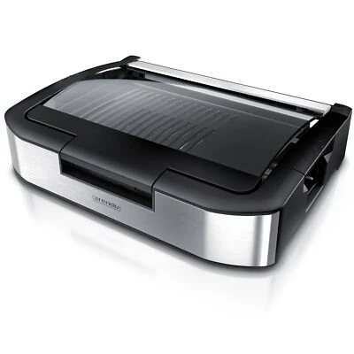 Arendo Elektrogrill Tischgrill BBQ Grill elektrisch Partygrill Kontaktgril 1800W - Bild 1 von 4