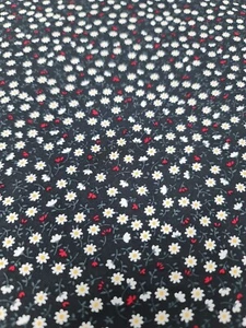 Small Floral Print Viscose Challis Light Soft Woven printed Dress making Fabric - Picture 1 of 4