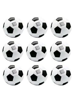 LOT OF 12 Official Soccer Balls White and Black Size 5 Wholesale OUTDOOR