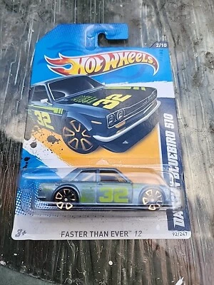 2012 Hot Wheels DATSUN BLUEBIRD 510 Gray 92/247 Faster Than Ever  - image 1 of 2