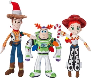 Disney and Pixar Toy Story Holiday Plush Set Jessie, Buzz Lightyear & Wood New - Picture 1 of 5
