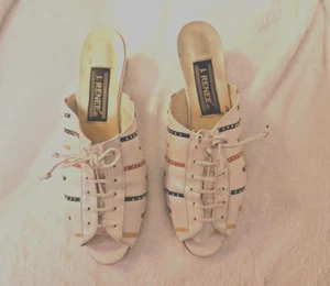 Vintage J Renee Womens Size 7N leather slide low heel - Picture 1 of 11
