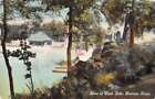 Denison Texas Wood Lake Waterfront Antique Postcard K104360