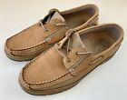 Hotter Port Comfort Men's Loafers Boat Deck Shoes Light Brown Uk 9