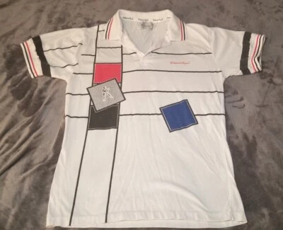 Polo Tenis Vintage Travis Cup Blanco Estilo Años 80 Para Hombre Talla M, Ver Dimensiones  Foto 1 de 4
