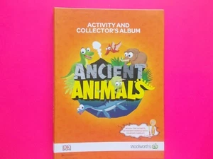 WOOLWORTHS ANCIENT ANIMALS ACTIVITY and COLLECTORS' ALBUM - COMPLETE FULL SET - Picture 1 of 7