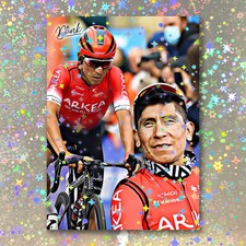 Nairo Quintana Holographic High Gear Sketch Card Limited 1/5 Dr. Dunk Signed