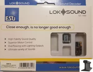 Decodificador ESU 58814 LokSound V5.0 Micro DCC/MM/SX/M4 PluX16 ~ Con Altavoz Cubo de Azúcar - Imagen 1 de 4