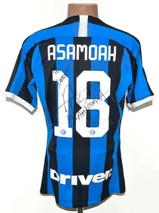 CAMISETA DE FUTBOL INTER MILAN EDICIÓN USADA FIRMADA 2019/2020 ASAMOAH 18 L - Imagen 1 de 5