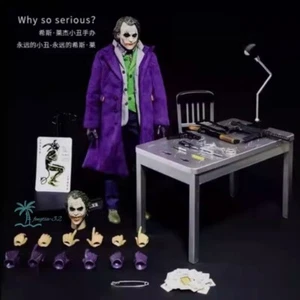 The Dark Knight Heath Ledger Joker 1/6 Ropa de Tela Colección de Estatuillas Movibles - Imagen 1 de 13