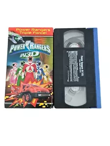 Power Rangers In 3D Triple Force (VHS 2000) Saban Super Sentai VERY RARE HTF OOP - Picture 1 of 2