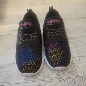 Nautica Kappil T Sneakers Girls  9 Black Metallic  Athletic Shoes - Picture 1 of 10