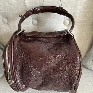 Alexander Wang Women's Burgundy Oxblood Patent Rocco One Handle Bag Pre-owned - Picture 1 of 13