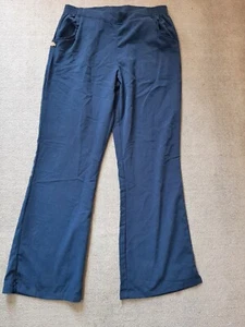 Dickies Women's Pants Size Medium D Blue Stretch Waist Polyester - Picture 1 of 4