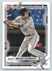 2021 Bowman Draft #BD84 Benny Montgomery (ref 223564) - Picture 1 of 2
