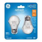 GE Refresh 40w Equivalent Daylight (5000k) High Definition A15 Clear Bulb 2-pack