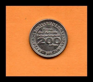 Venezuela Münze 25 Centimos 2011, 20 mm, 200. Jahrestag der Unterzeichnung der Unabhängigkeit - Bild 1 von 2