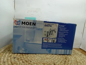 Moen 84576 Lexie Chromed Bathroom Sink Faucet And Drain Kit - Picture 1 of 16