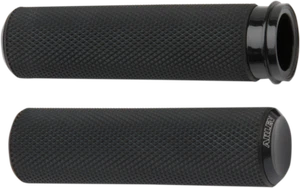 2018-2021 for Harley Softail Slim FLSL ARLEN NESS Grips Knurled TBW Black 07-327 - Picture 1 of 1