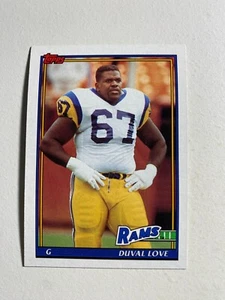 1991 TOPPS #543 DUVAL LOVE NM-MT NFL FOOTBALL CARD - Picture 1 of 2