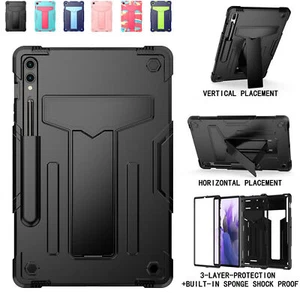 Heavy Duty Kickstand Case Cover For Samsung A9/A9+/Tab S9/S9 FE/S9 Plus Tablet - Picture 1 of 14