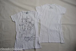 T-Shirt Skinny Blanc Officiel Des Femmes Yellow Submarine Des Beatles Nouveau - Picture 1 of 6