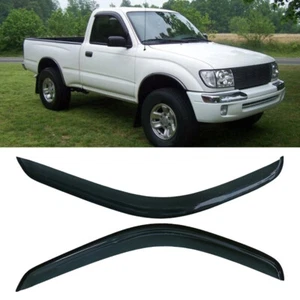 2X Window Visors Rain Guard Deflector For TOYOTA TACOMA 1995-2004 STANDARD CAB - Picture 1 of 9