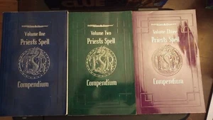 Dungeons and Dragons Priest's Spell Compendiums Vol 1,2 and 3 Looks Great! - Picture 1 of 1