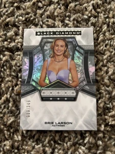 2025 GOODWIN CHAMPIONS BRIE LARSON BLACK DIAMOND ROOKIE GEMS # /349 Actress - Picture 1 of 2