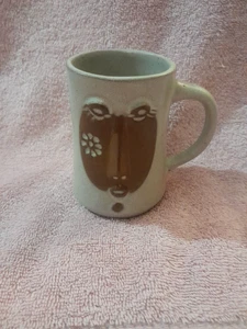 Vintage David Stewart weibliches Frauengesicht Löwe Löwental Keramik Becher Tasse - Bild 1 von 8