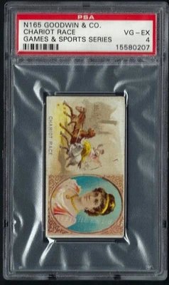 N165 GOODWIN GAMES & SPORTS - CHARIOT RACE - PSA 4 VG-EX - Image 1 of 4