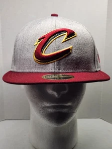 New Era 59Fifty NBA Cleveland Cavaliers Cavs 7-3/8 Fitted Cap NEW WITHOUT TAGS - Picture 1 of 7