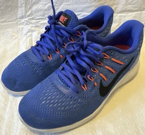 Scarpe da ginnastica Nike donna taglia 10 Lunarglide 8 blu running allenamento sneakers usate - Foto 1 di 9